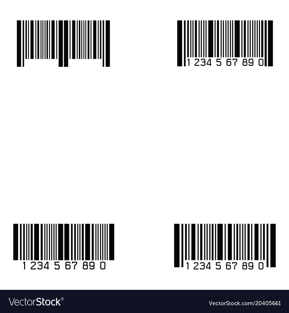 Bar code icon set