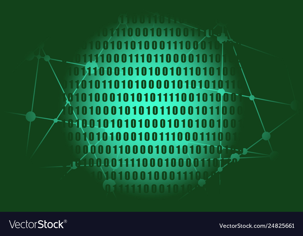 Binary code backdrop vector image Binary code backdrop