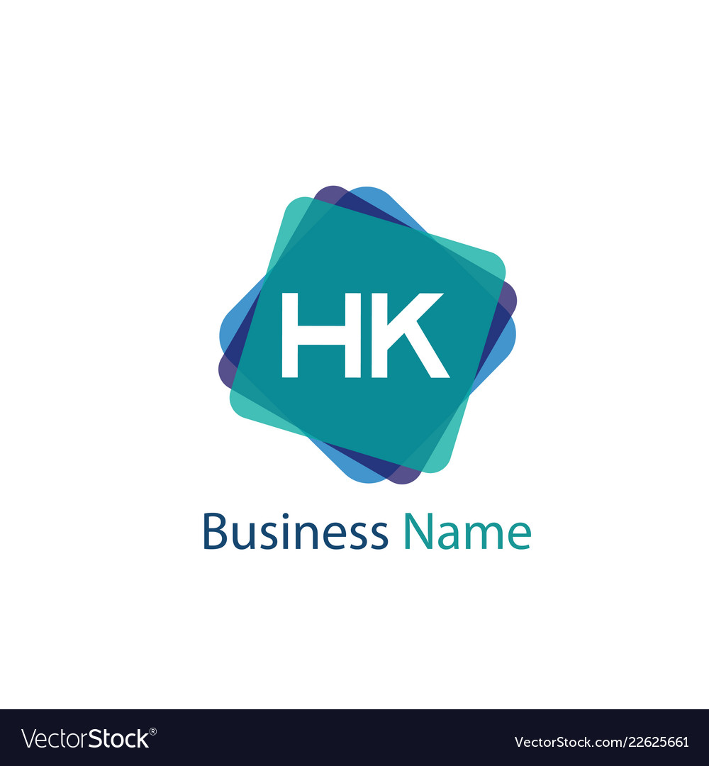 Ursprünglicher Buchstabe hk Logo Vorlage Design vector image Ursprünglicher Buchstabe hk Logo Vorlage Design