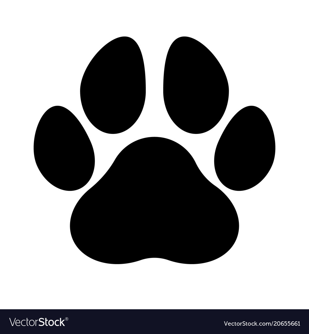 Download Paw print Royalty Free Vector Image - VectorStock