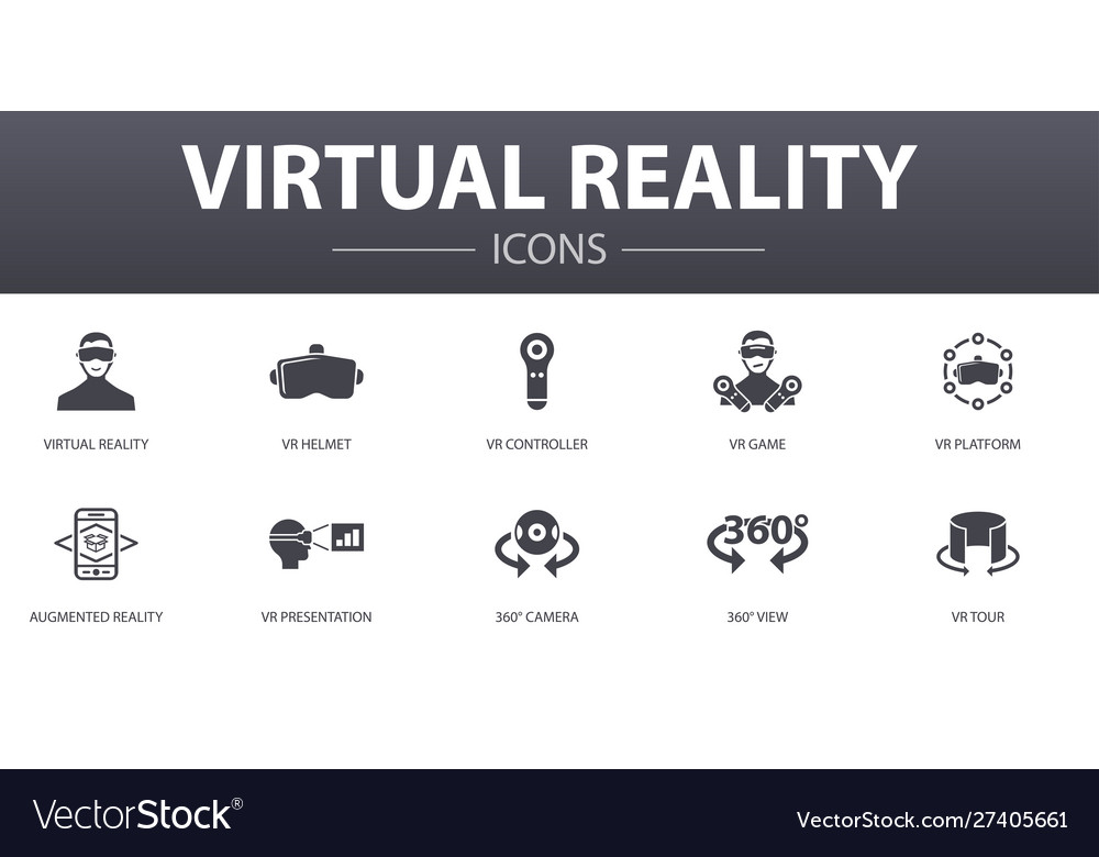 VR Icons - Modern Concept Set