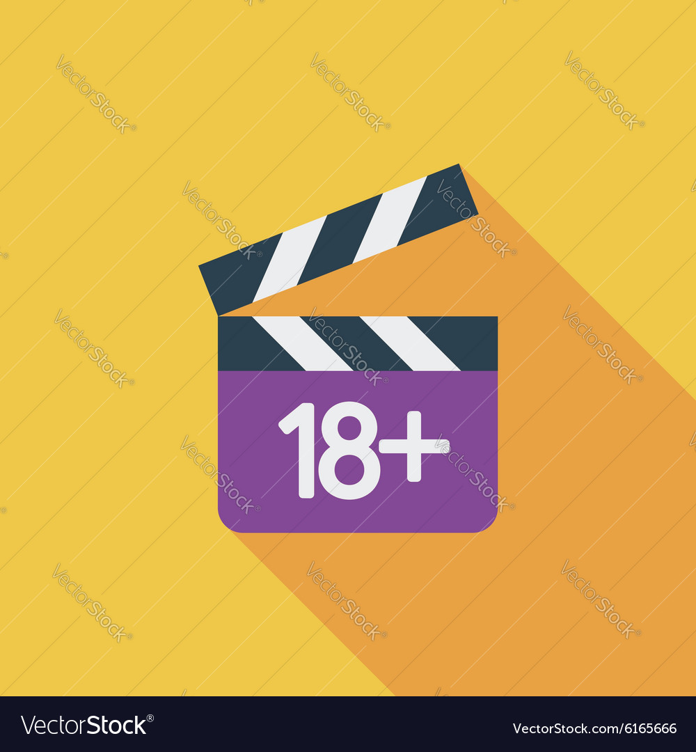 Adult movie clapper Royalty Free Vector Image - VectorStock