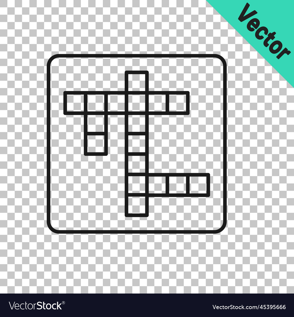 Black Crossword Puzzle Icon