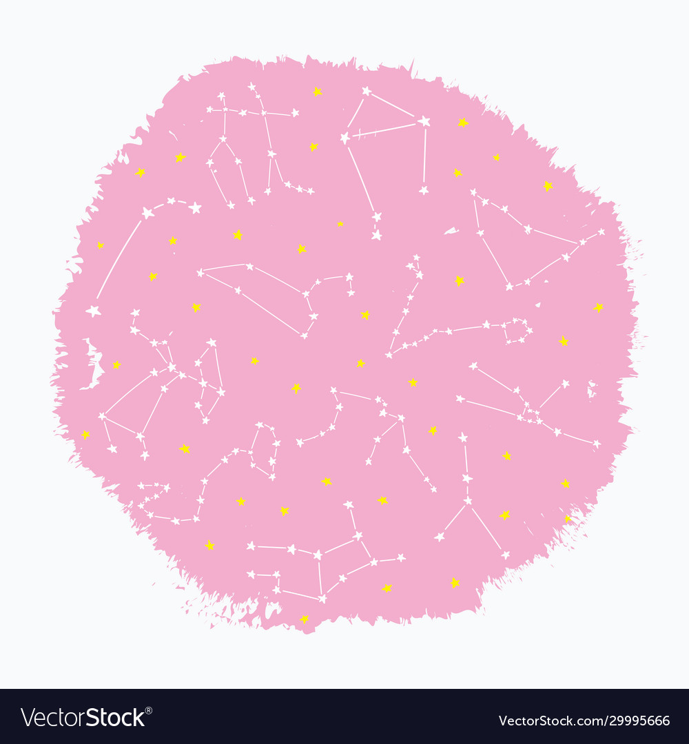 Cosmos constellation stars horoscope decoration Vector Image Cosmos constellation stars horoscope decoration