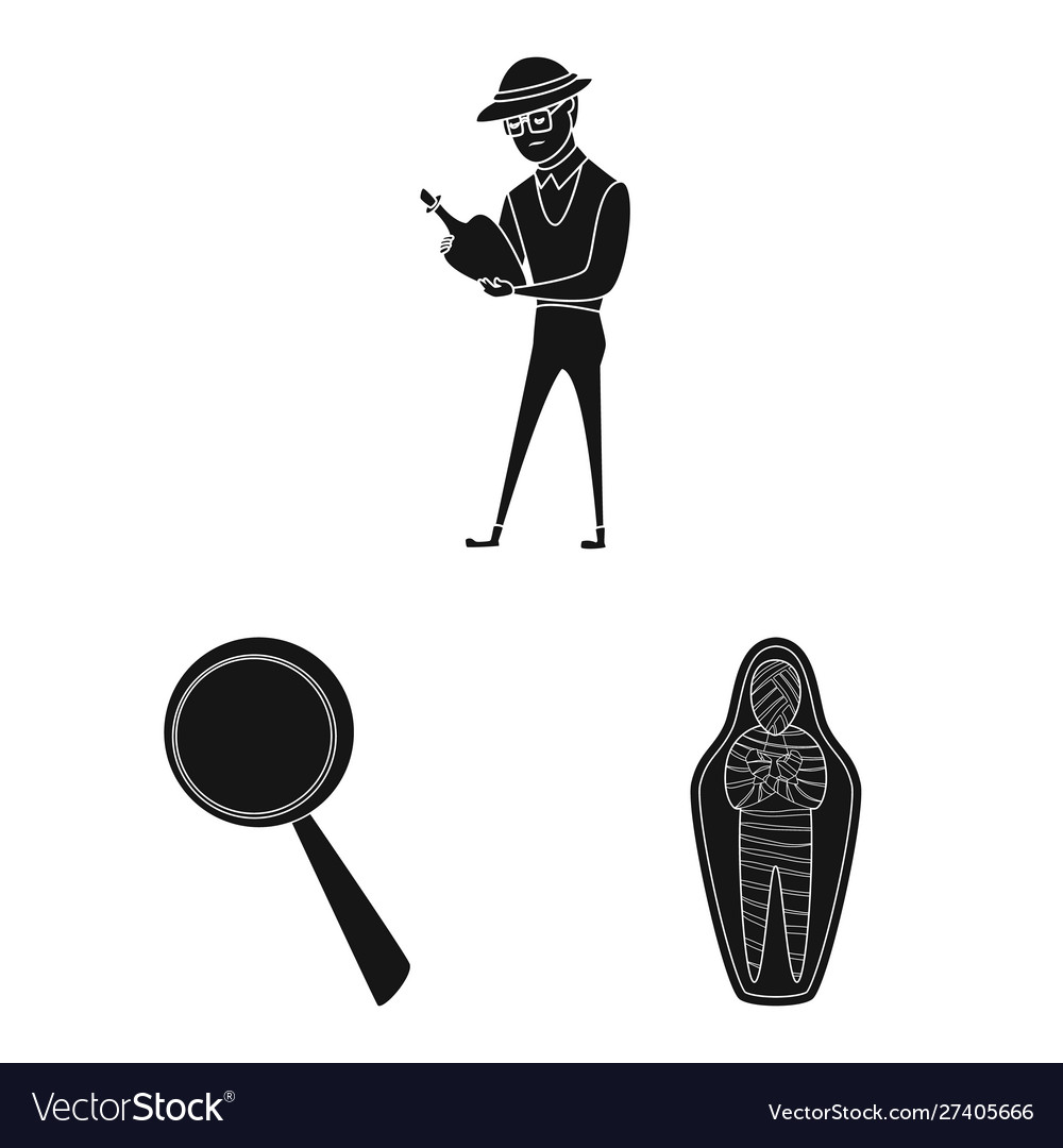 Isolated object museum and attributes logo vector image Isolated object museum and attributes logo