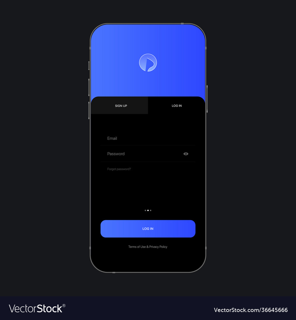 Anmelden Seite ui screen concept analytics app vector image Anmelden Seite ui screen concept analytics app