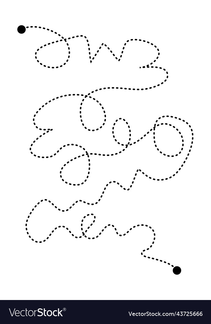 Prewriting tracing lines and curve shapes element vector image Prewriting tracing lines and curve shapes element