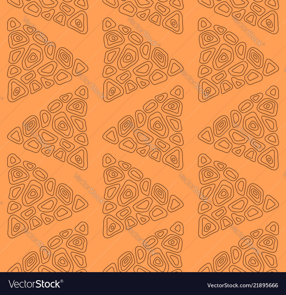 Seamless pattern with abstract triangles