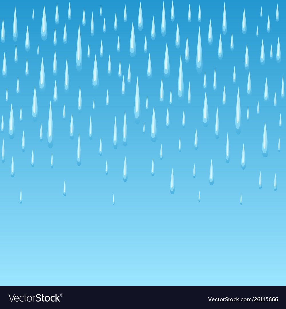 Seamless pattern with raindrops