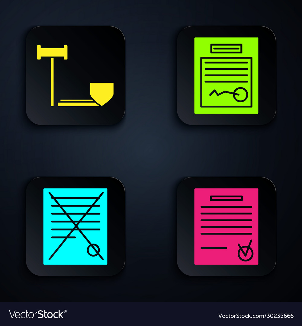 Set confirmed document and check mark judge gavel