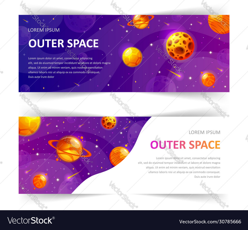 Set web banners templates with abstract shape Vector Image Set web banners templates with abstract shape