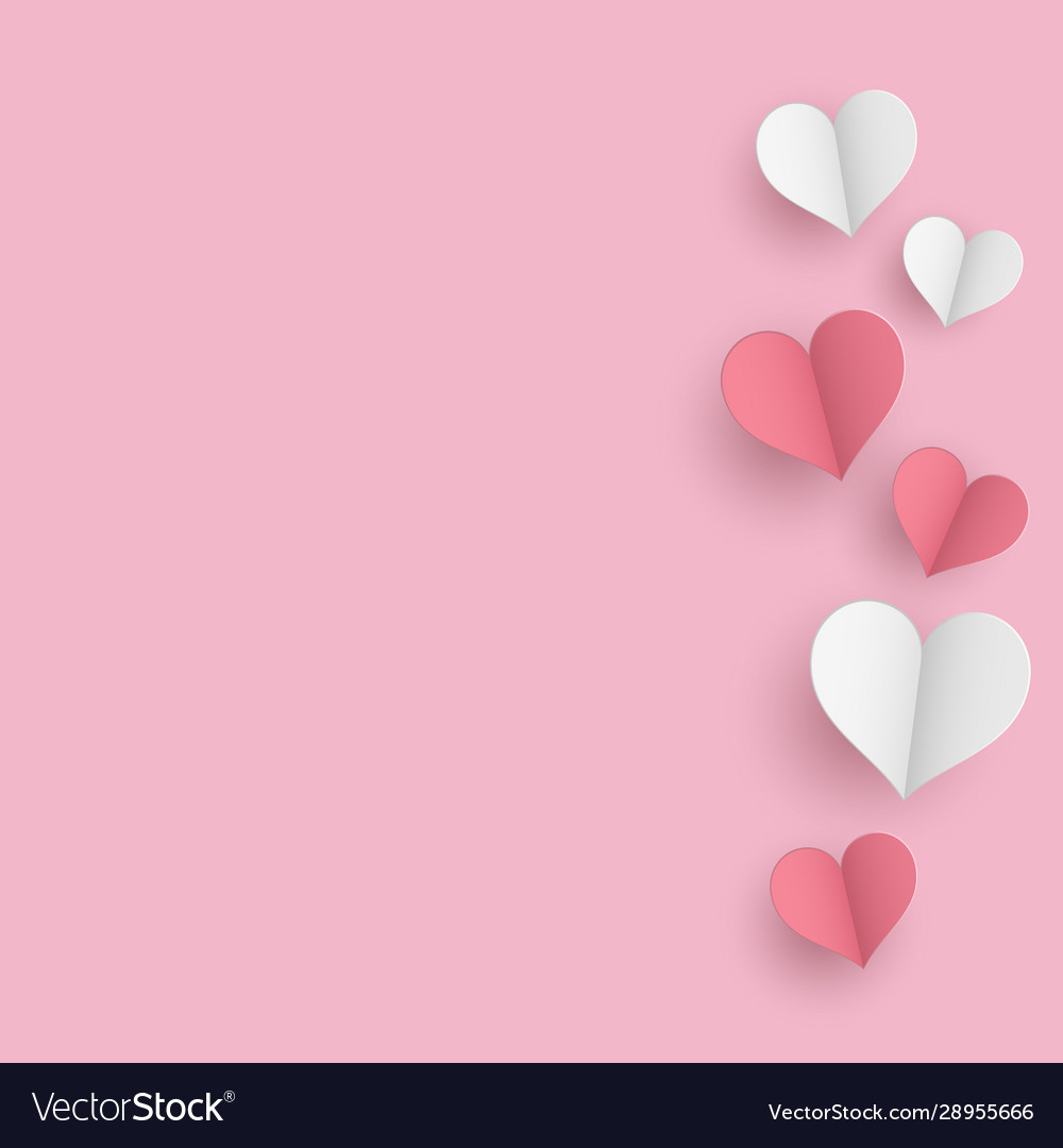 Valentine s day concept background 3d red