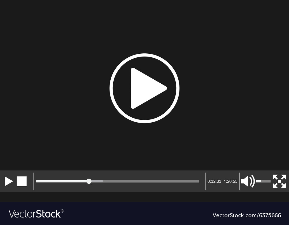 Video player template for web