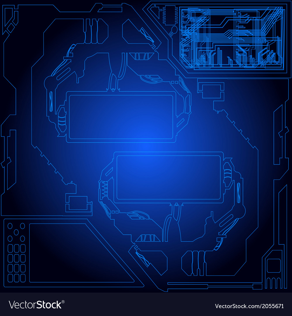 Abstract Tech Interface Background