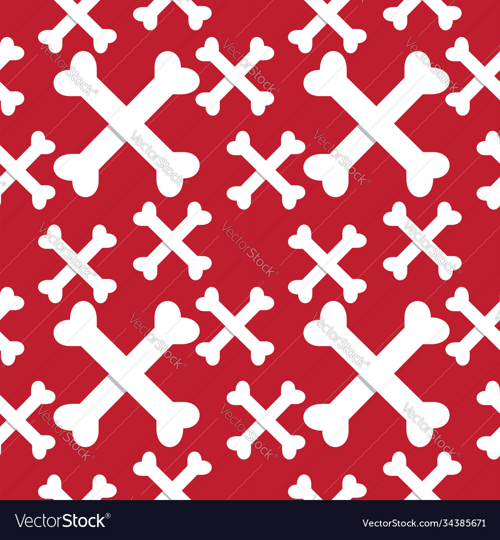 Crossbones seamless pattern design template stock
