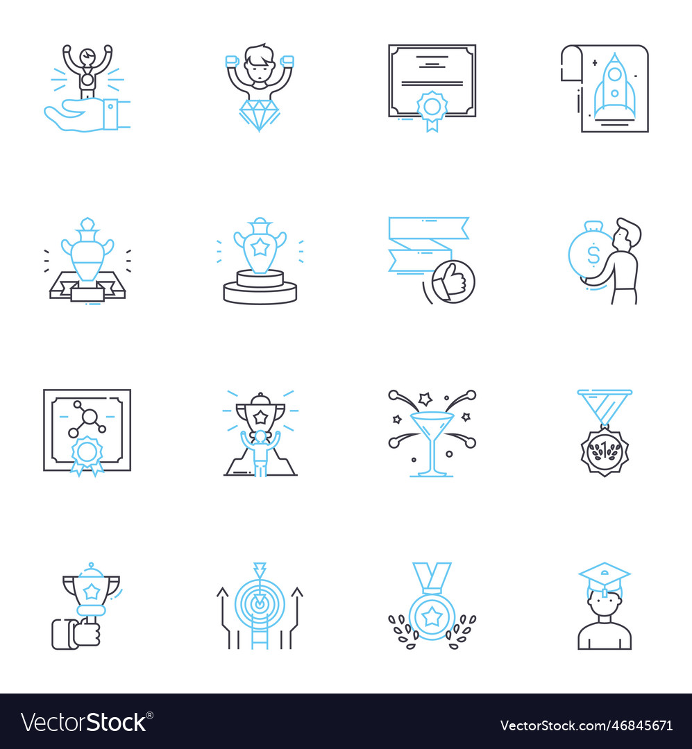 Betriebssystem lineare Icons set windows linux