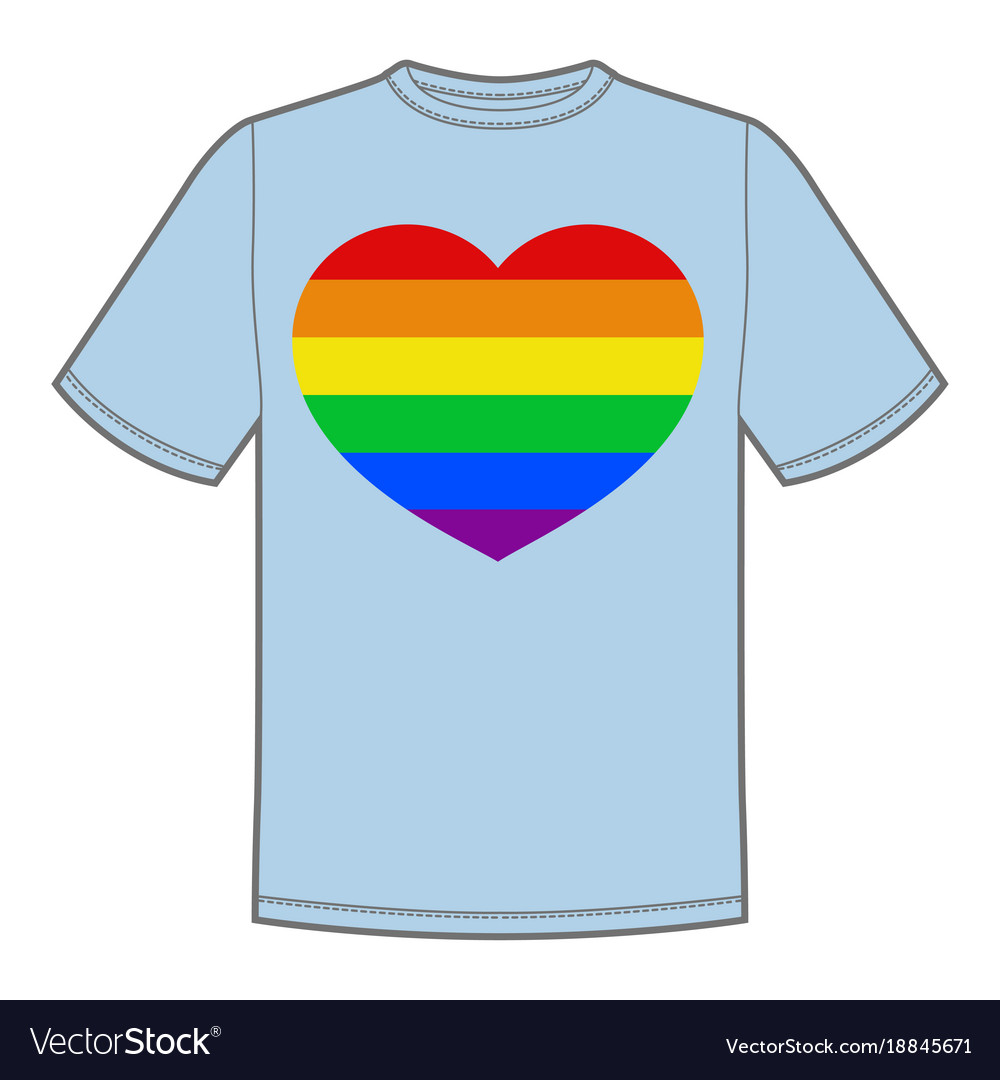 Print für T-Shirt mit Stolz lgbt Herz