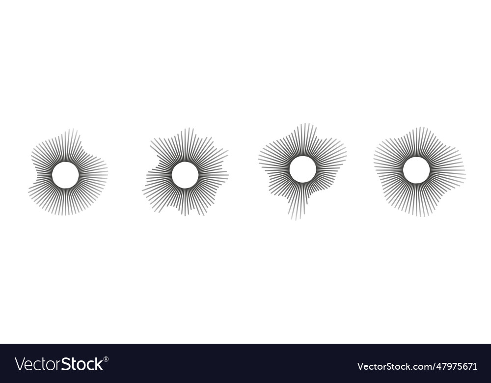 Sound waves in circular forms linked with audio