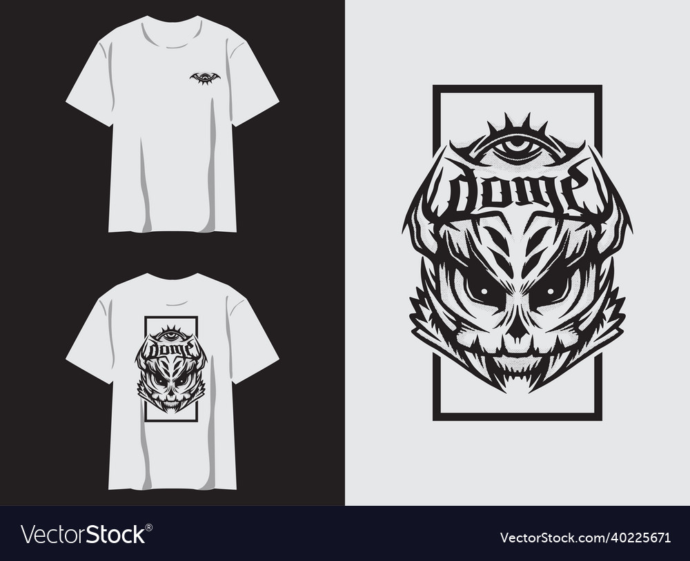 Streetwear Graphic Design Of Dome Royalty Free Vector Image