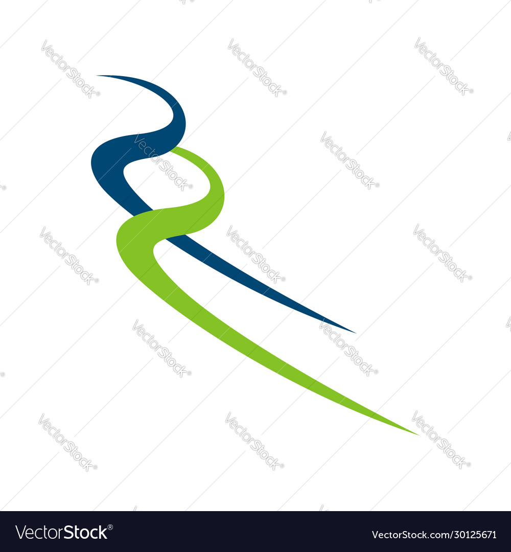 Swoosh bunte dekorative Logo-Template Design