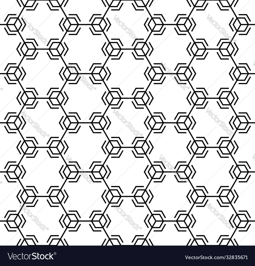 Technical honeycomb seamless pattern