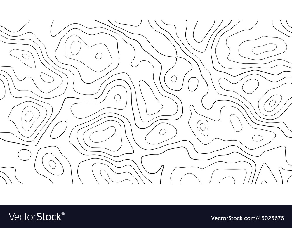 Abstract topographic contour line pattern solid vector image Abstract topographic contour line pattern solid