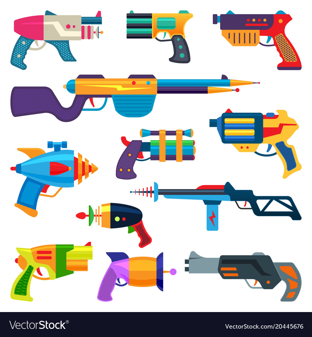 Cartoon gun toy blaster for kids game