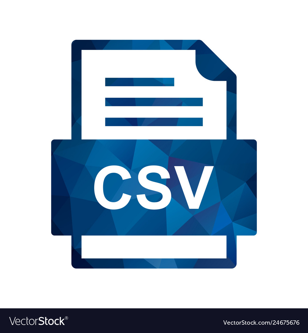 Csv file document icon