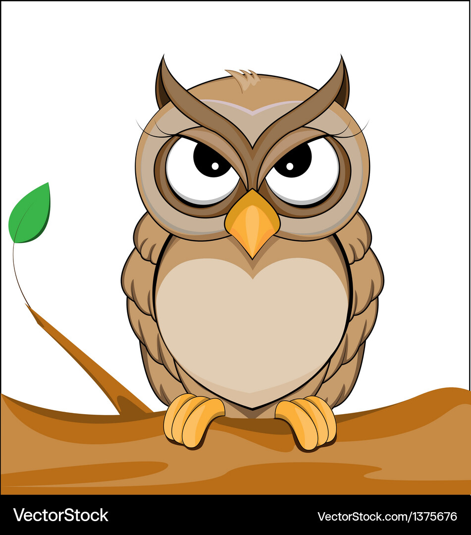 Cute owl Royalty Free Vector Image - VectorStock