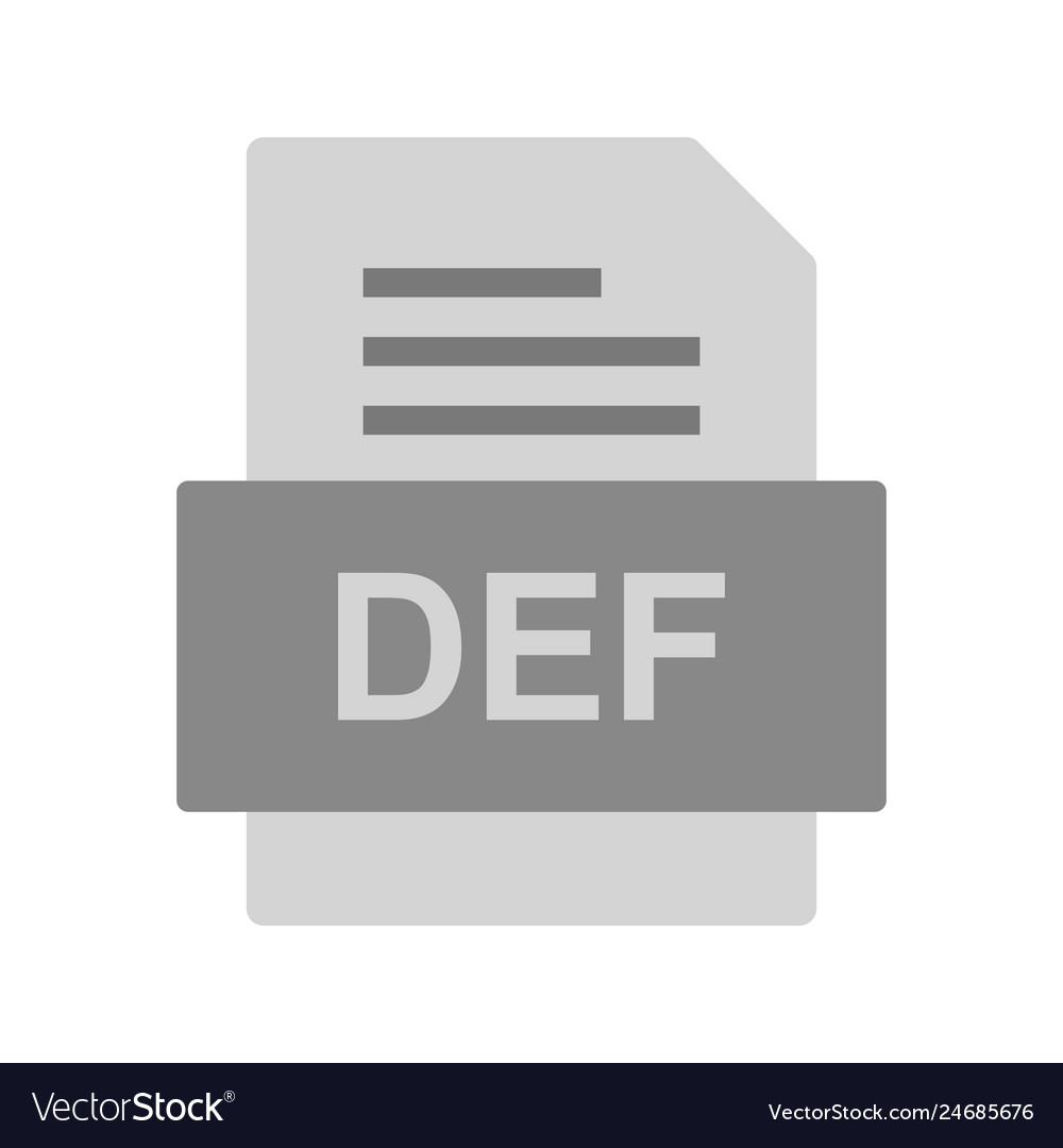 Def file document icon