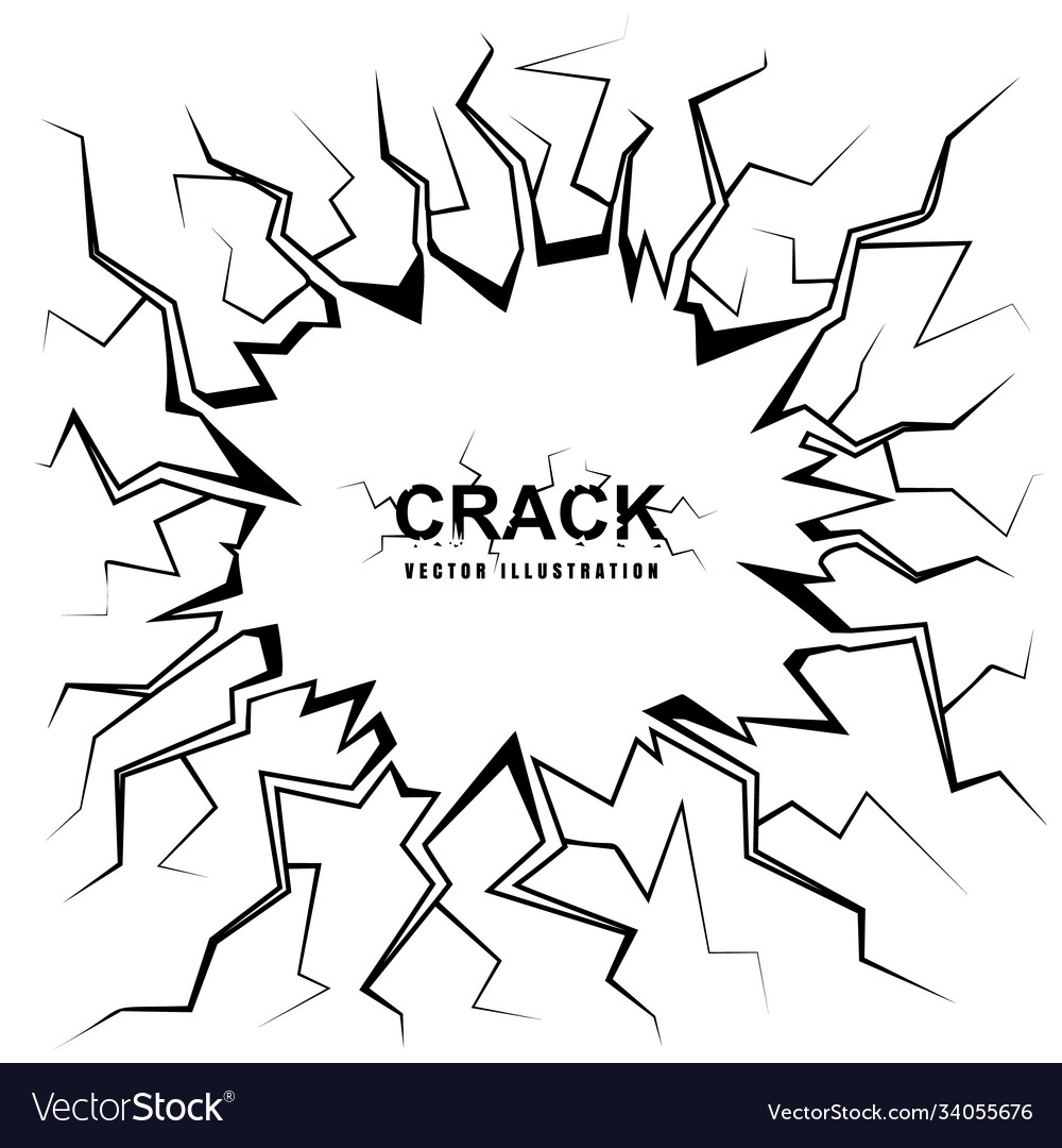 Fracture surface effect or broken collapse frame