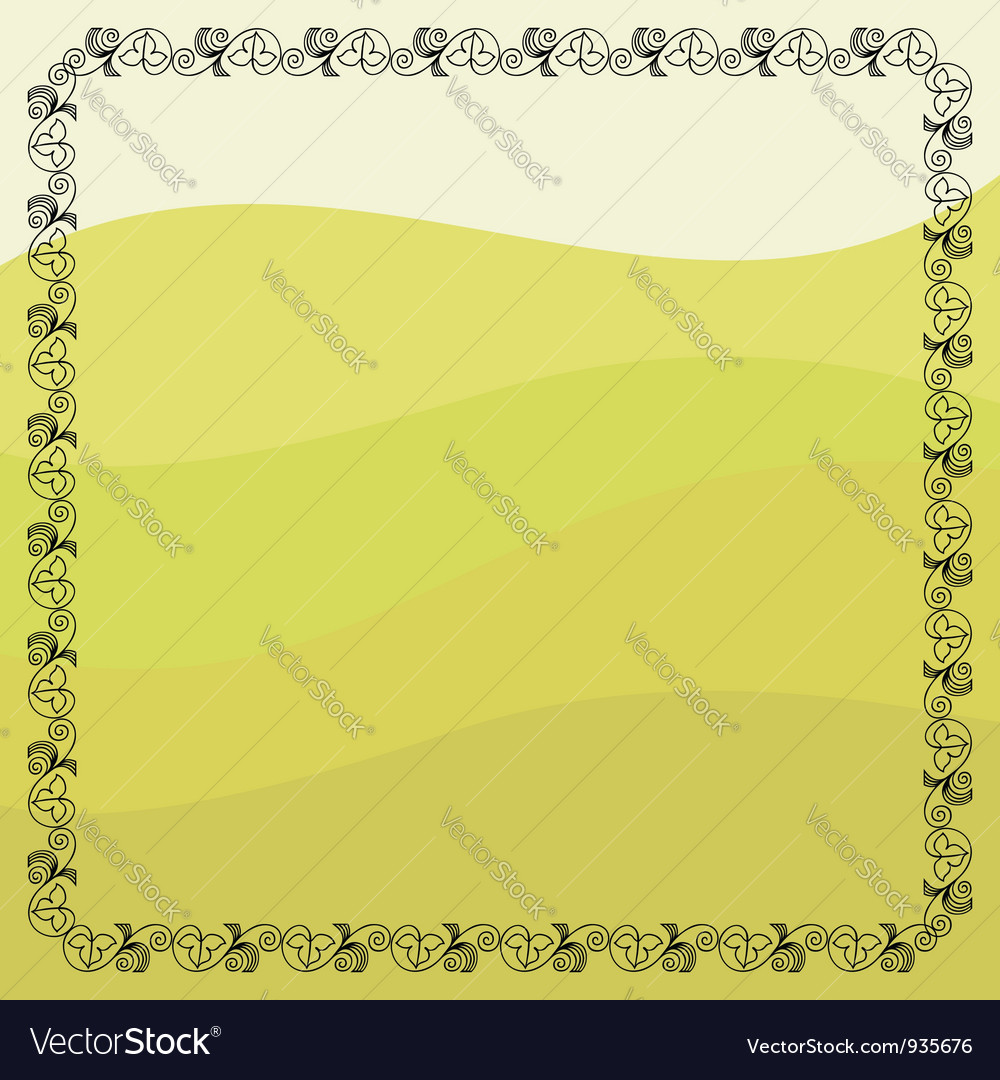 Grape vines frame