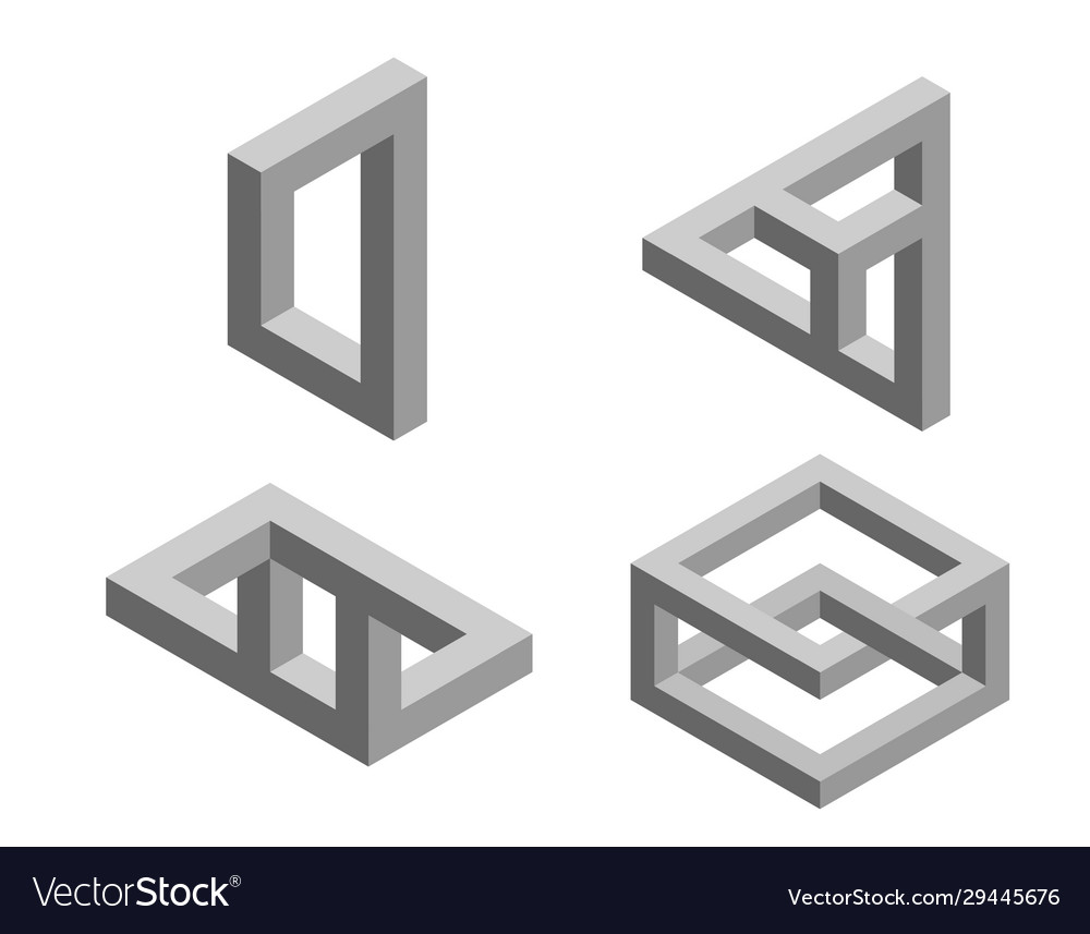 Impossible 3D Objects Set