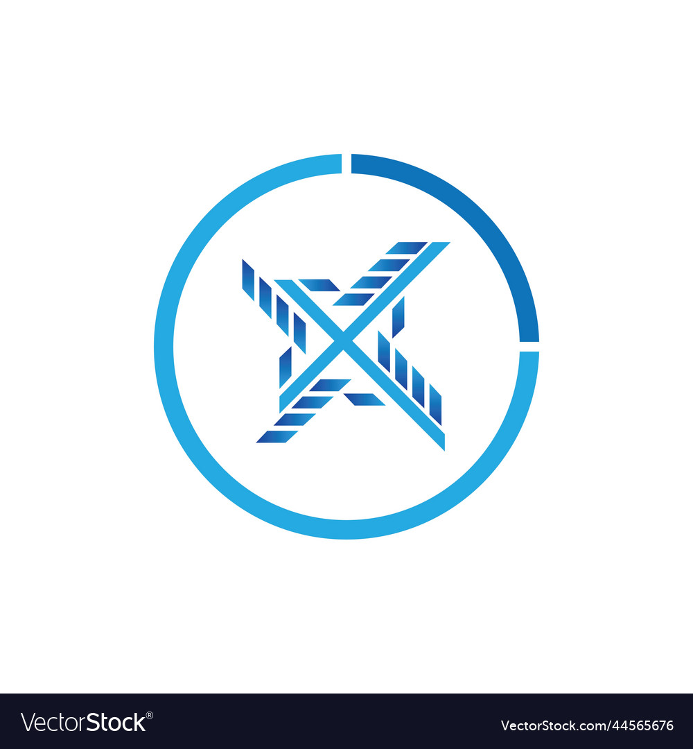 Letter x logo template icon design