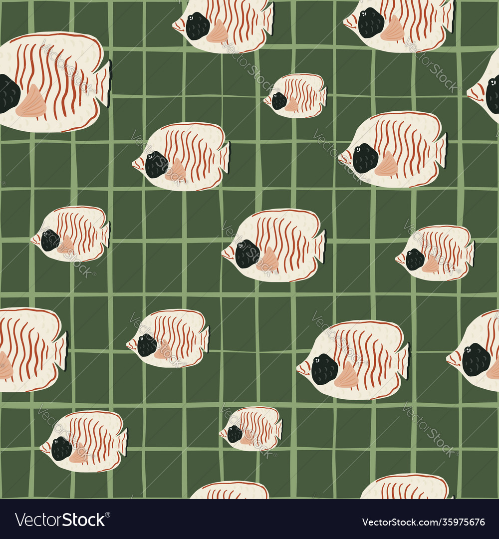 Random seamless pattern with white colored