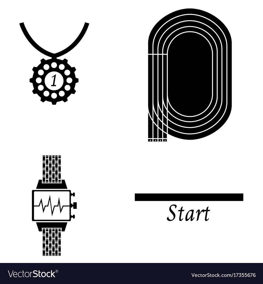 Running icon set