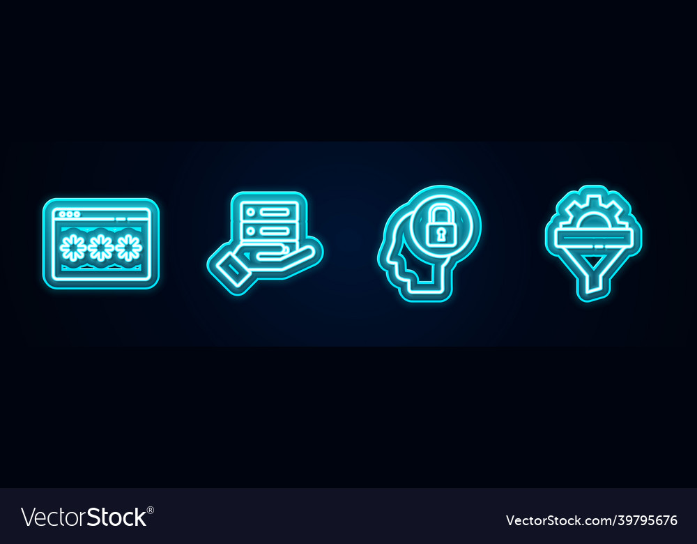 Set line password protection server data web