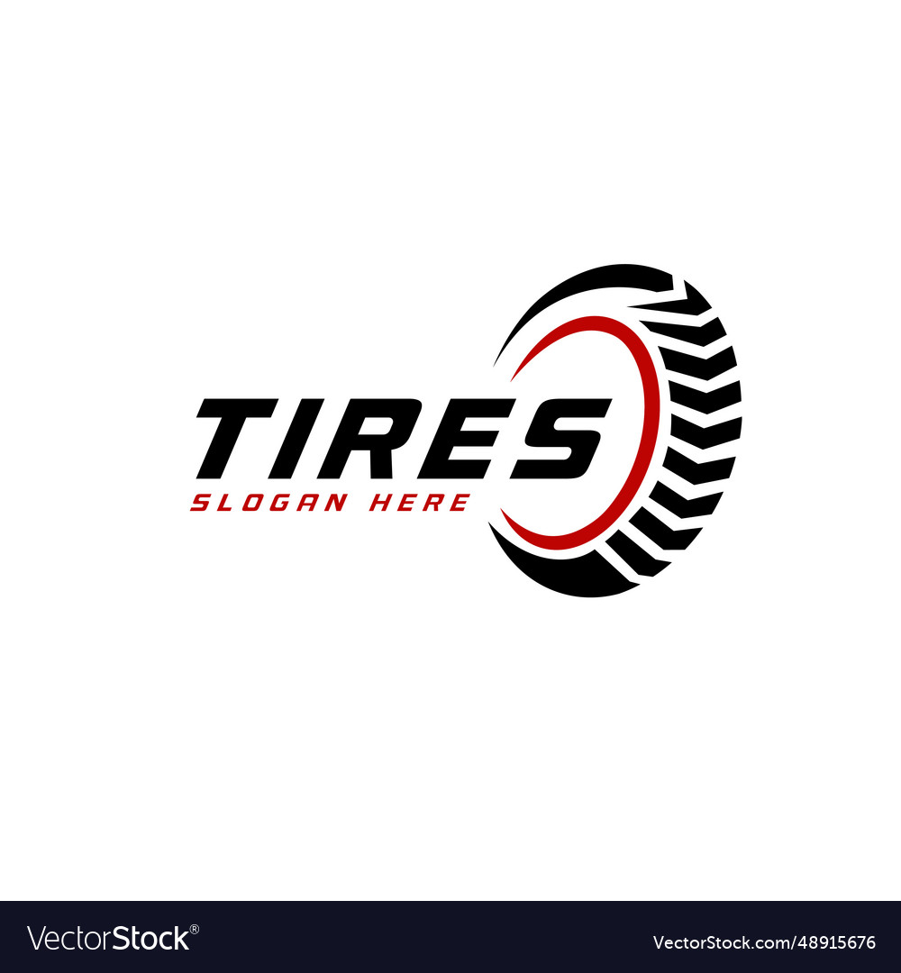 Tire logo store design simple Royalty Free Vector Image