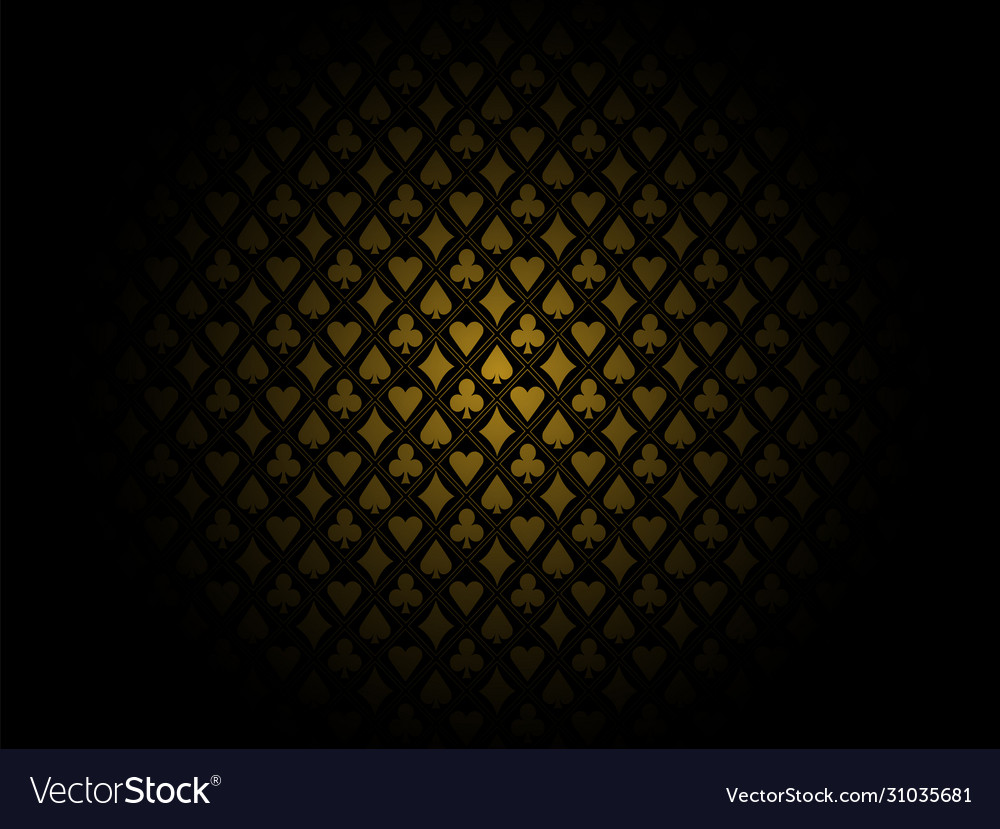 Golden pattern poker2 vector image Golden pattern poker2