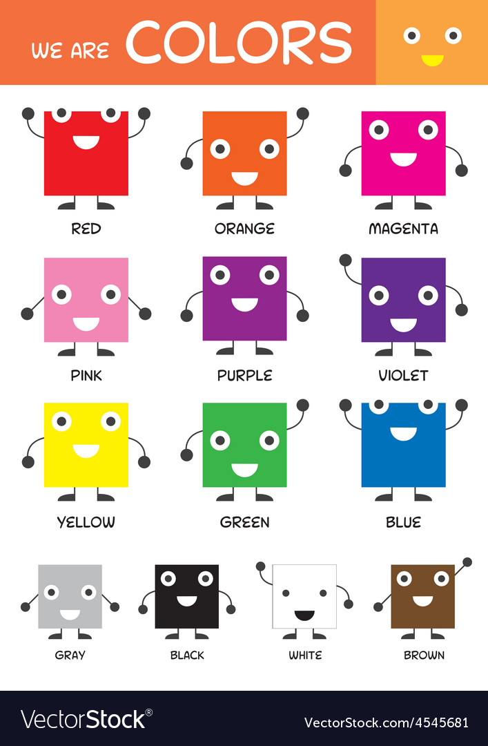 simple color chart for kids