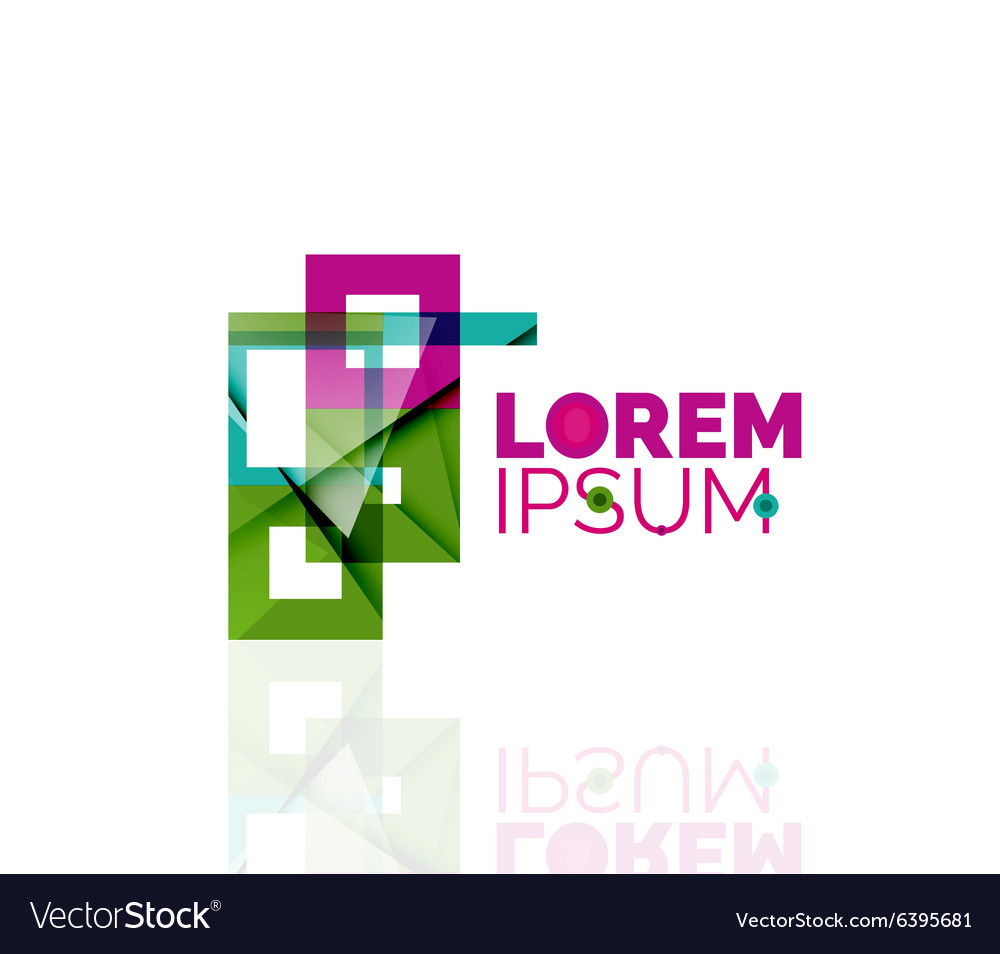 Logo abstract geometric business icon