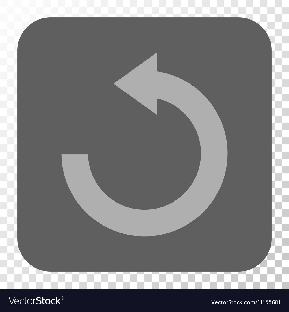 Rotate left rounded square button
