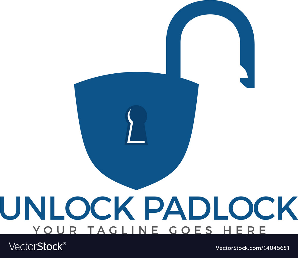 Security lock logo Royalty Free Vector Image - VectorStock