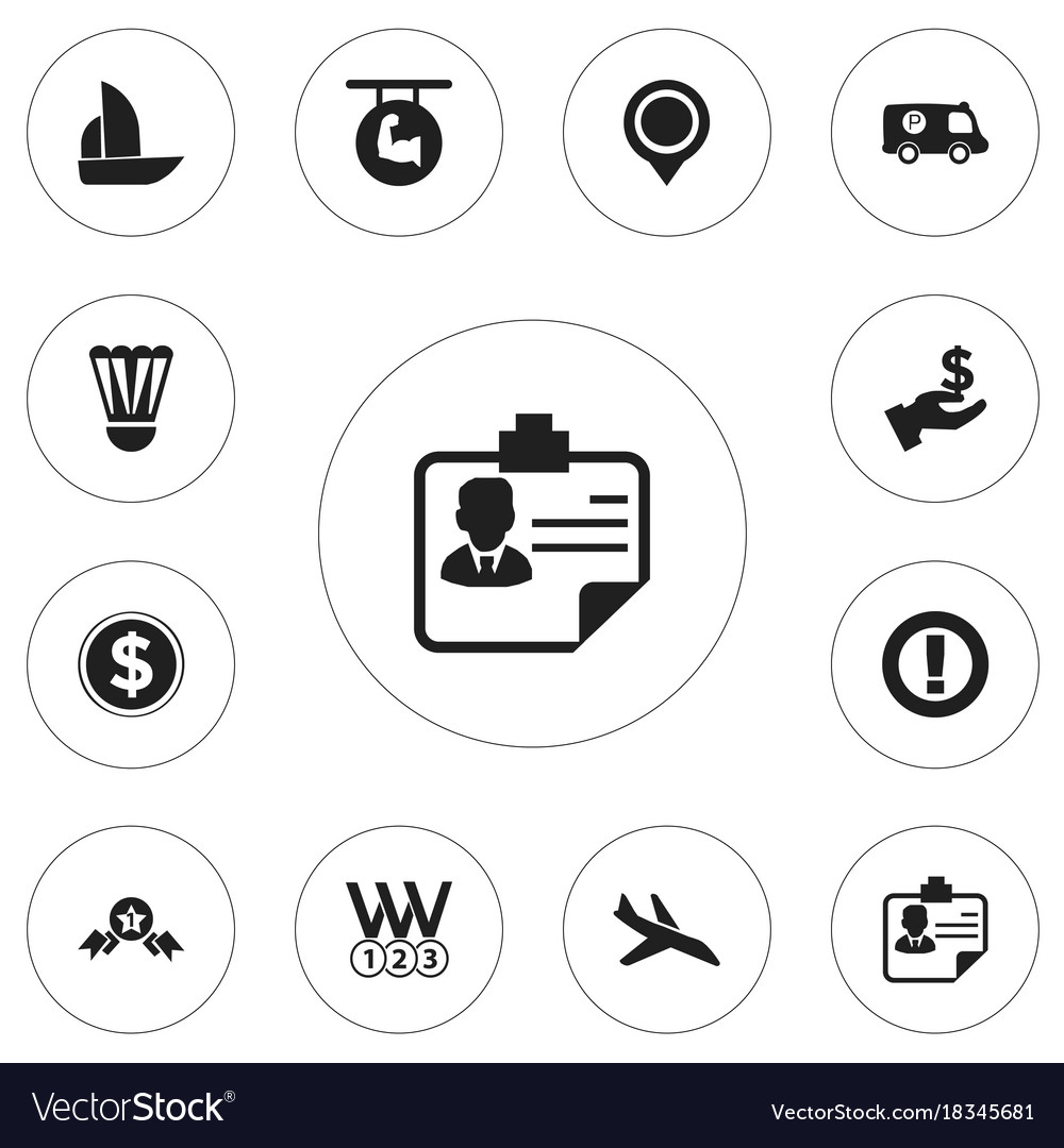 Set of 12 editable complex icons includes symbols