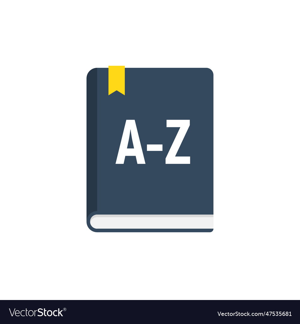 Vocabulary grammar english icon language Vector Image