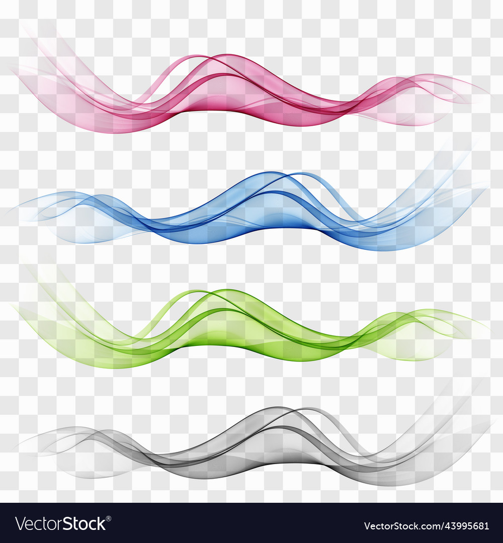 Wavy Blue Green Pink Wave Shapes