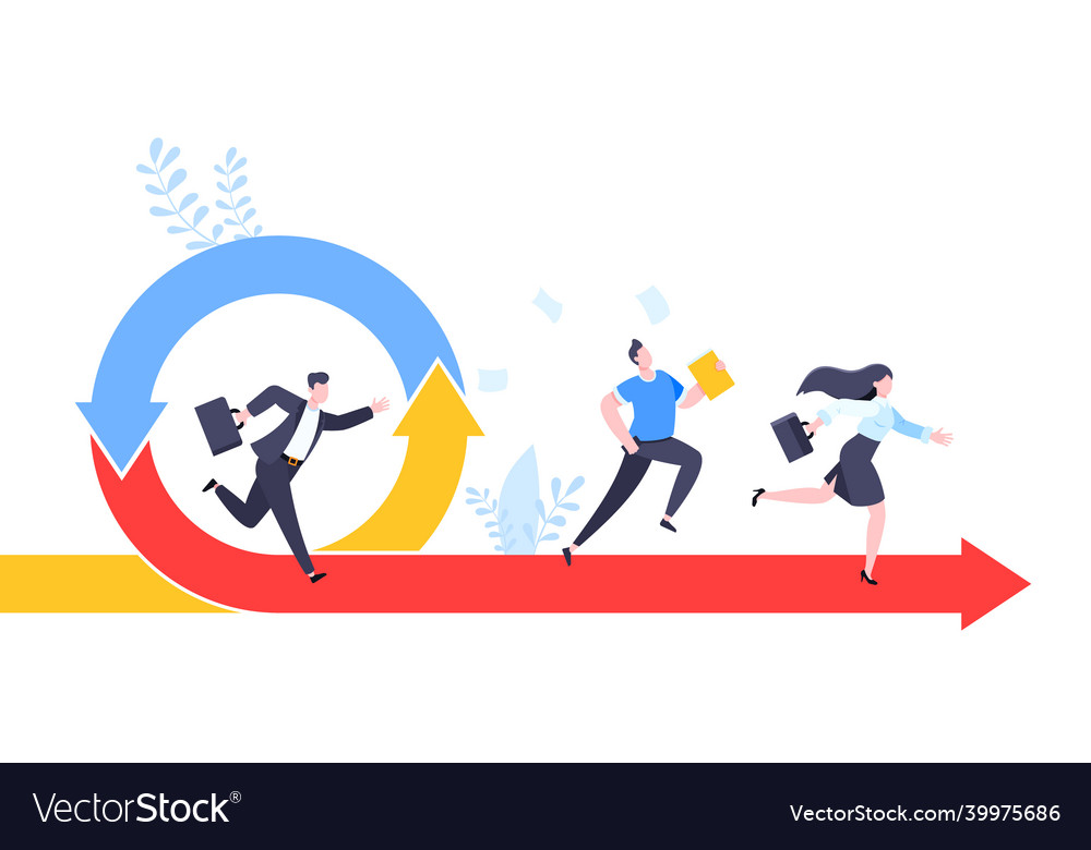 Agile development methodology business concept vector image Agile development methodology business concept