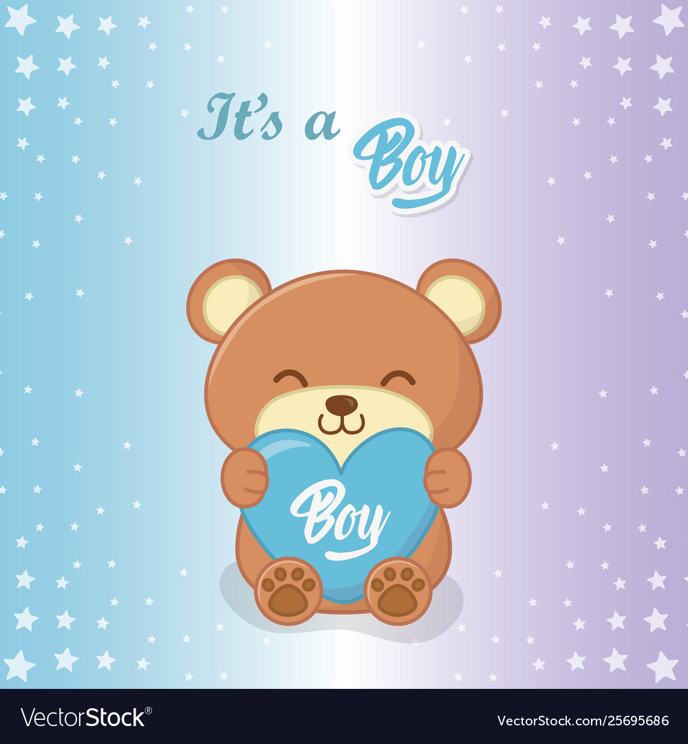 Baby shower a boy design Royalty Free Vector Image