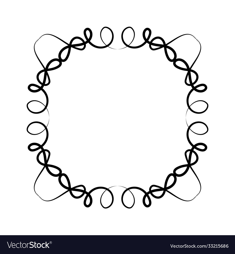 Black ornament frame design