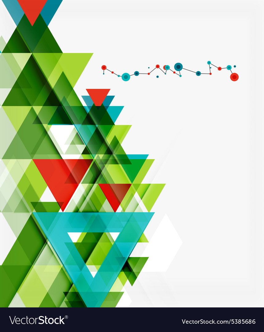 Clean colorful unusual geometric pattern design
